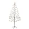 6ft. Pre-Lit Artificial Halloween Black Starburst Tree with 1680 Fairy Warm White LED Lights